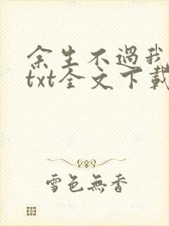 余生不过我爱你txt全文下载
