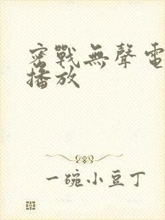 密战无声电视剧播放