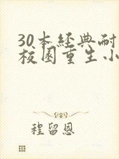 30本经典耐看校园重生小说