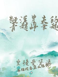 糙汉农夫的林青青赵峥笔趣阁全文