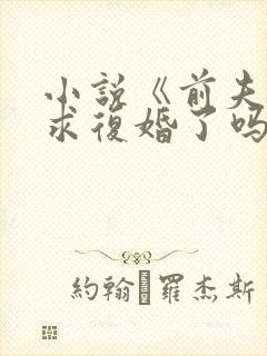 小说《前夫今天求复婚了吗》