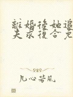 离婚后她追着前夫求复合免费阅读