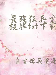 最强狂兵完本精校版txt下载