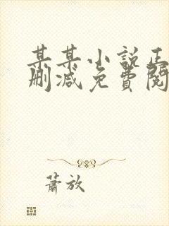 某某小说正版无删减免费阅读全文