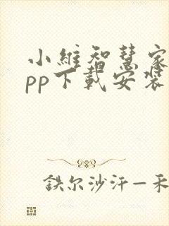 小维智慧家庭app下载安装手机版