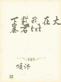 下载我在大明当暴君txt