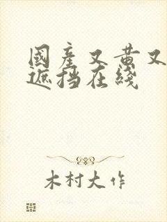 国产又黄又爽无遮挡在线