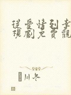 从爱情到幸福电视剧免费观看全集