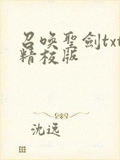 召唤圣剑txt精校版