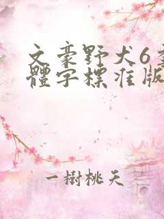 文豪野犬6季简体字标准版