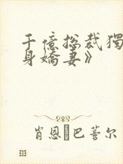 千亿总裁独宠替身娇妻》