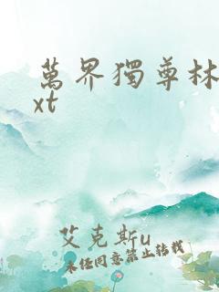 万界独尊林枫txt