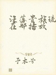 没落贵族琉璃川在哪播放