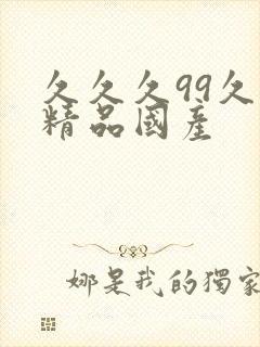 久久久99久久精品国产