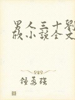 男人三十刘杰舒欣小说全文阅读