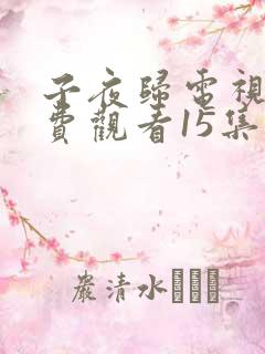 子夜归电视剧免费观看15集高清