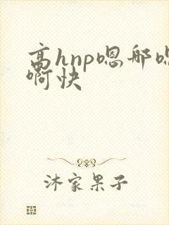 高hnp嗯哪嗯啊快