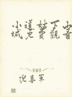 小道姑下山掀皇城免费观看全集