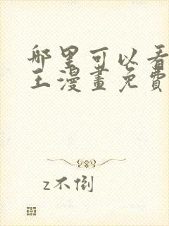 哪里可以看航海王漫画免费