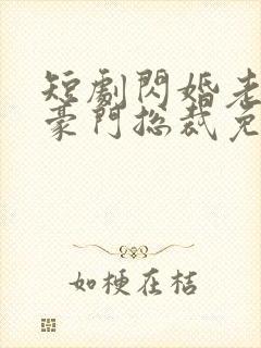 短剧闪婚老公是豪门总裁免费观看