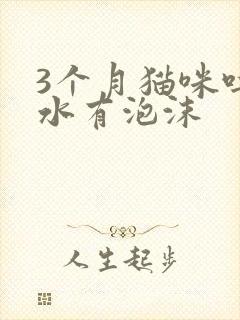 3个月猫咪吐黄水有泡沫