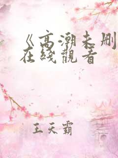 《高潮未删减》在线观看