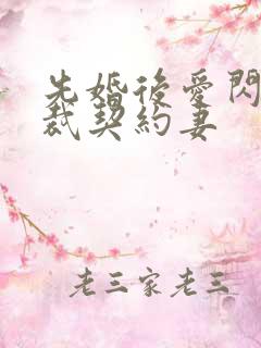 先婚后爱闪婚总裁契约妻