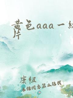 黄色aaa一级片