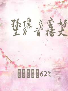 孙俪《蛮好的人生》首播大获成功