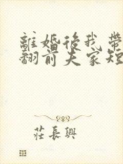 离婚后我带娃虐翻前夫家短剧