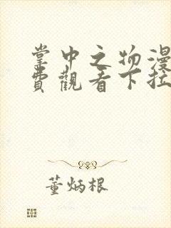 掌中之物漫画免费观看下拉式六漫画