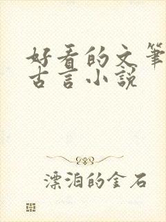 好看的文笔好的古言小说
