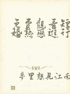 免费观看短剧闪婚热恋进行时