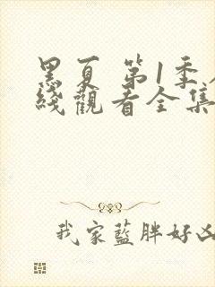 黑夏 第1季在线观看全集免费播放