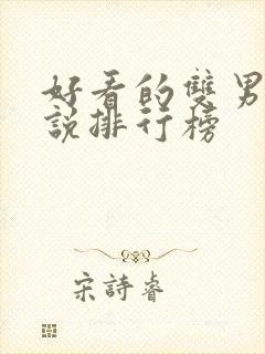 好看的双男主小说排行榜