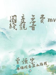 国产免费mv在线观看