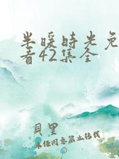 半暖时光免费观看42集全