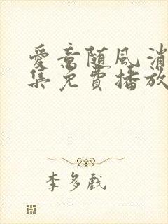 爱意随风消逝全集免费播放