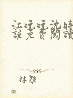 江晚晚沈时霆小说免费阅读