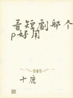 看短剧哪个app好用