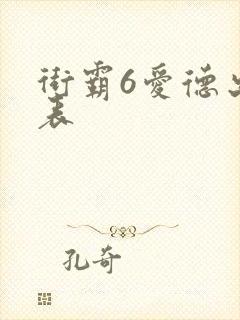 街霸6爱德出招表