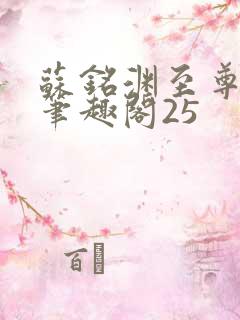 苏铭渊至尊血脉笔趣阁25