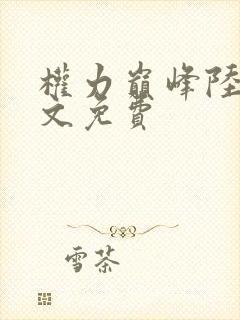 权力巅峰陆皓全文免费