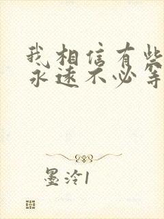 我相信有些人我永远不必等是什么歌