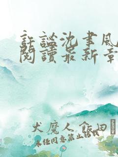 许谧沈聿风免费阅读最新章节