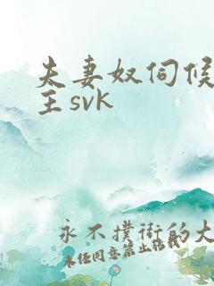 夫妻奴伺候夫妻主svk