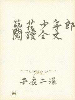 簪花少年郎免费阅读全文