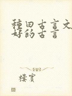 种田古言文笔超好的古言