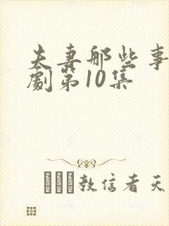 夫妻那些事电视剧第10集