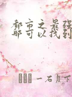 都市之最强狂兵哪可以找到